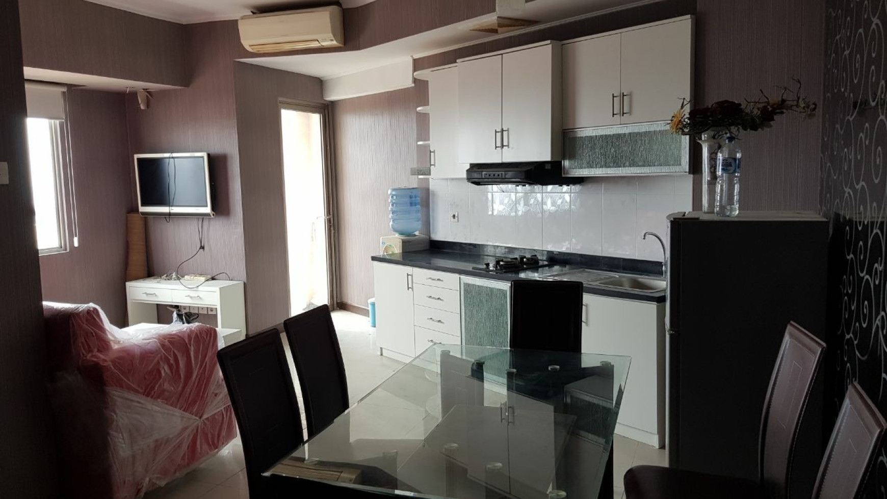 Dijual Apartemen Waterplace Residence 2 Bedroom Full Furnished- Tower C Lantai 18A - dekat Supermall Pakuwon Indah