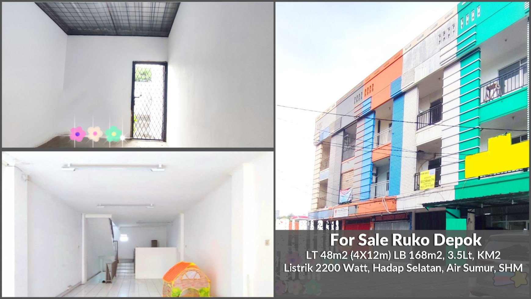 Ruko Minimalis 3.5 Lantai di Depok  Harga 2.5 M, Murah!!!