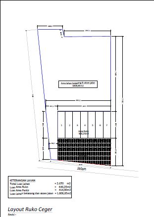 Ruko Baru,strategis,ada 7 unit ukuran 4.25x15 ,3 lantai di pondok aren