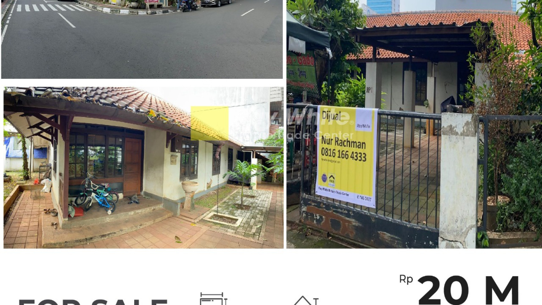 Rumah Pinggir Jalan Raya, Hitung Tanah, & Cocok untuk Usaha @Bendungan Hilir