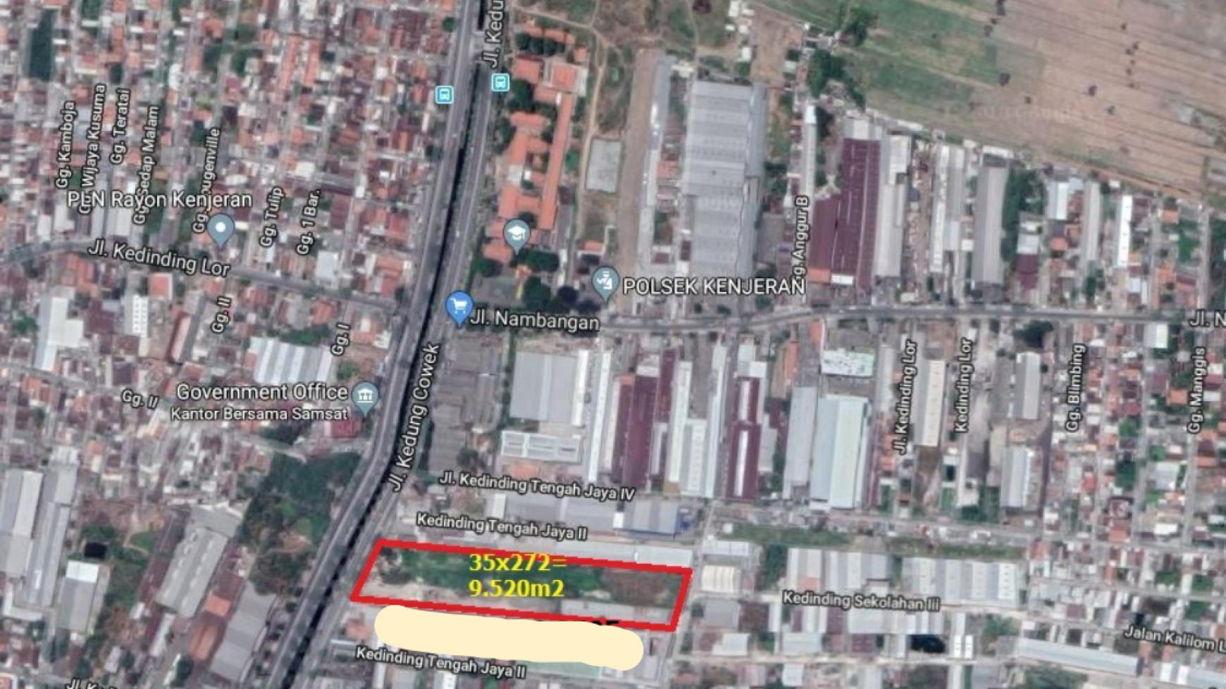 204. Tanah Murah Jl. Kedung Cowek, Kenjeran Surabaya Utara