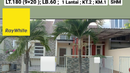 Dijual Rumah Medokan Asri Utara - Rungkut- Surabaya Timur - One Gate System- Row Jalan Lebar 3 Mobil