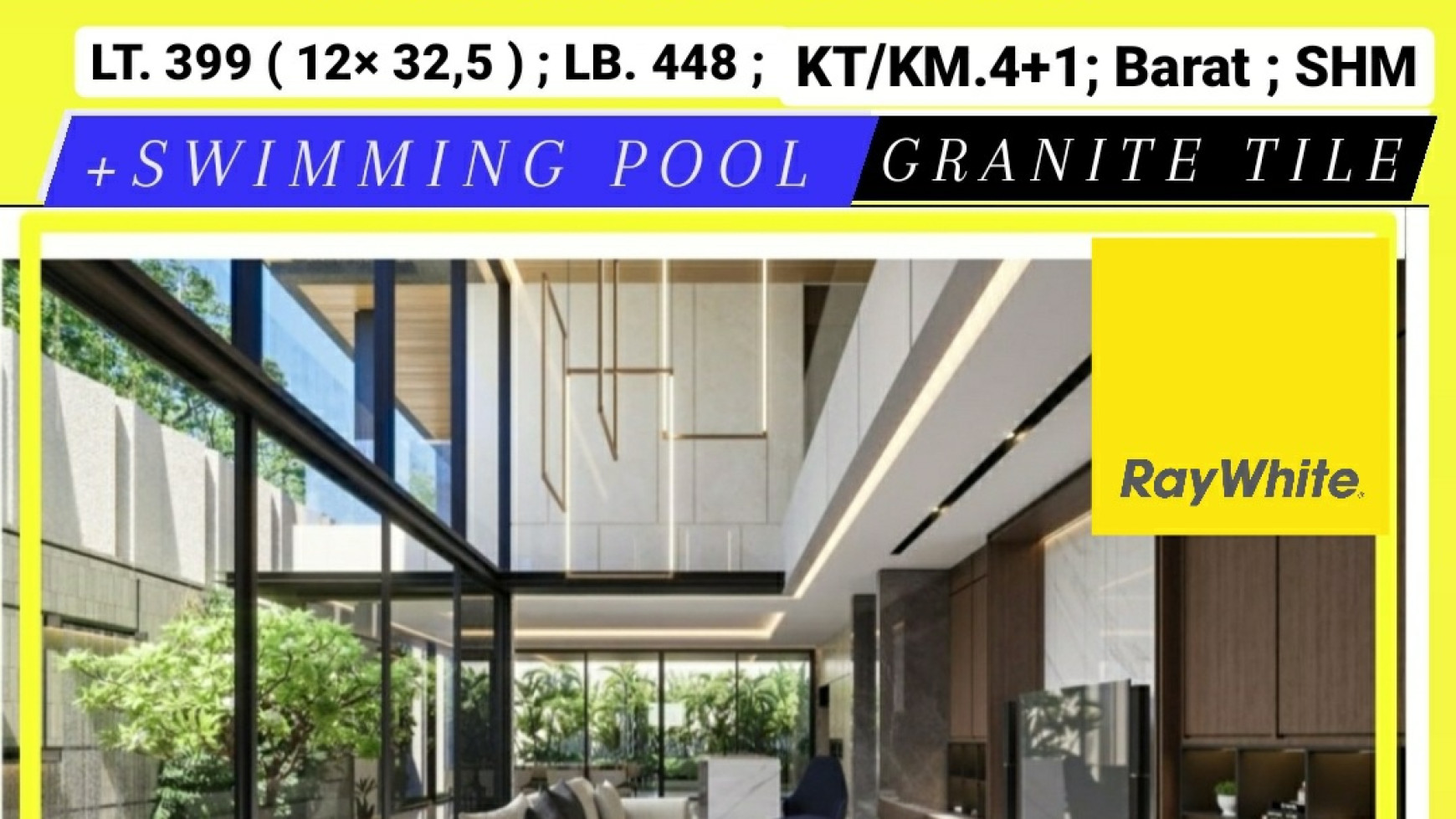 Dijual Rumah Baru Gress Darmo Hill - Kris Kencana - Plus Kolam Renang PRIVATE Pool + ROOFTOP area New Modern Design