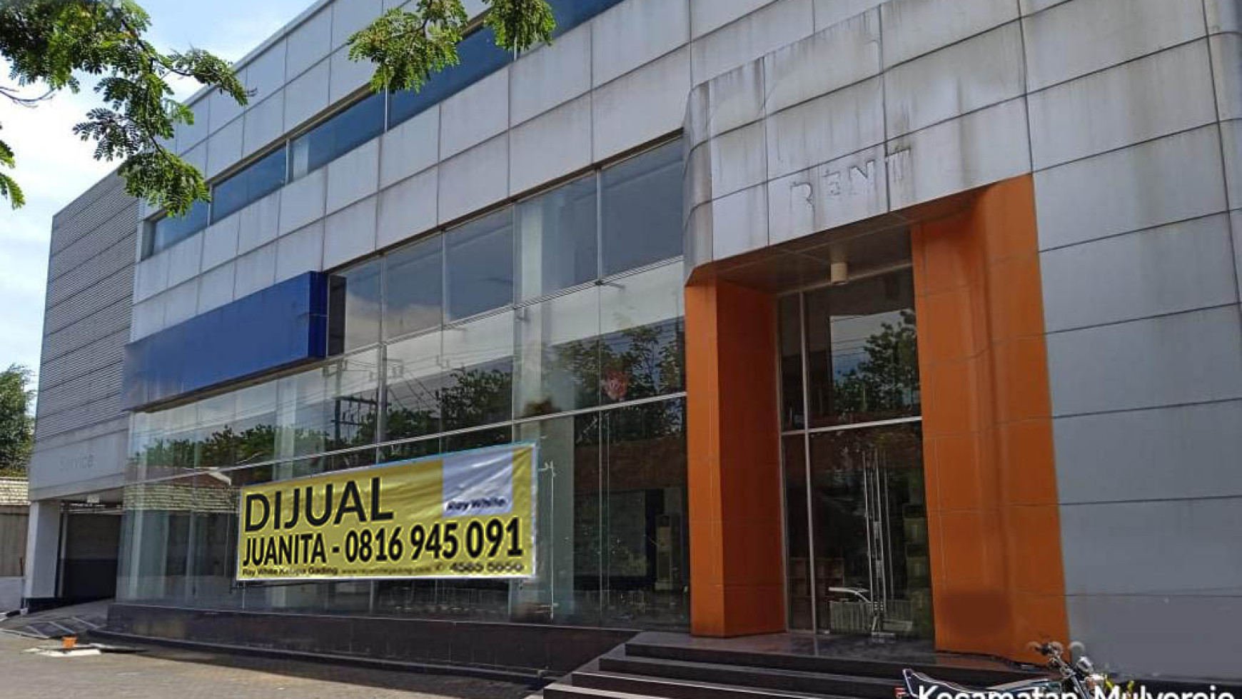 Ex. Showroom Mobil Jl Kenjeran, Surabaya Luas 2.421m2