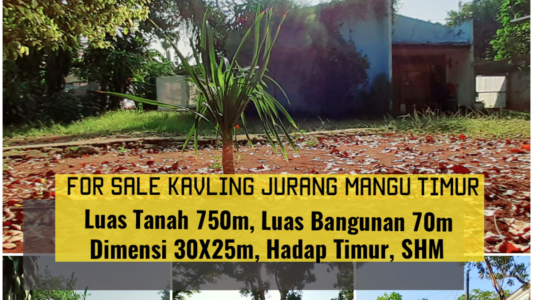 Kavling MURAH  di Jurang Mangu Timur dekat Kawasan Bintaro, Luas 750m Harga 5Jt/m Nego