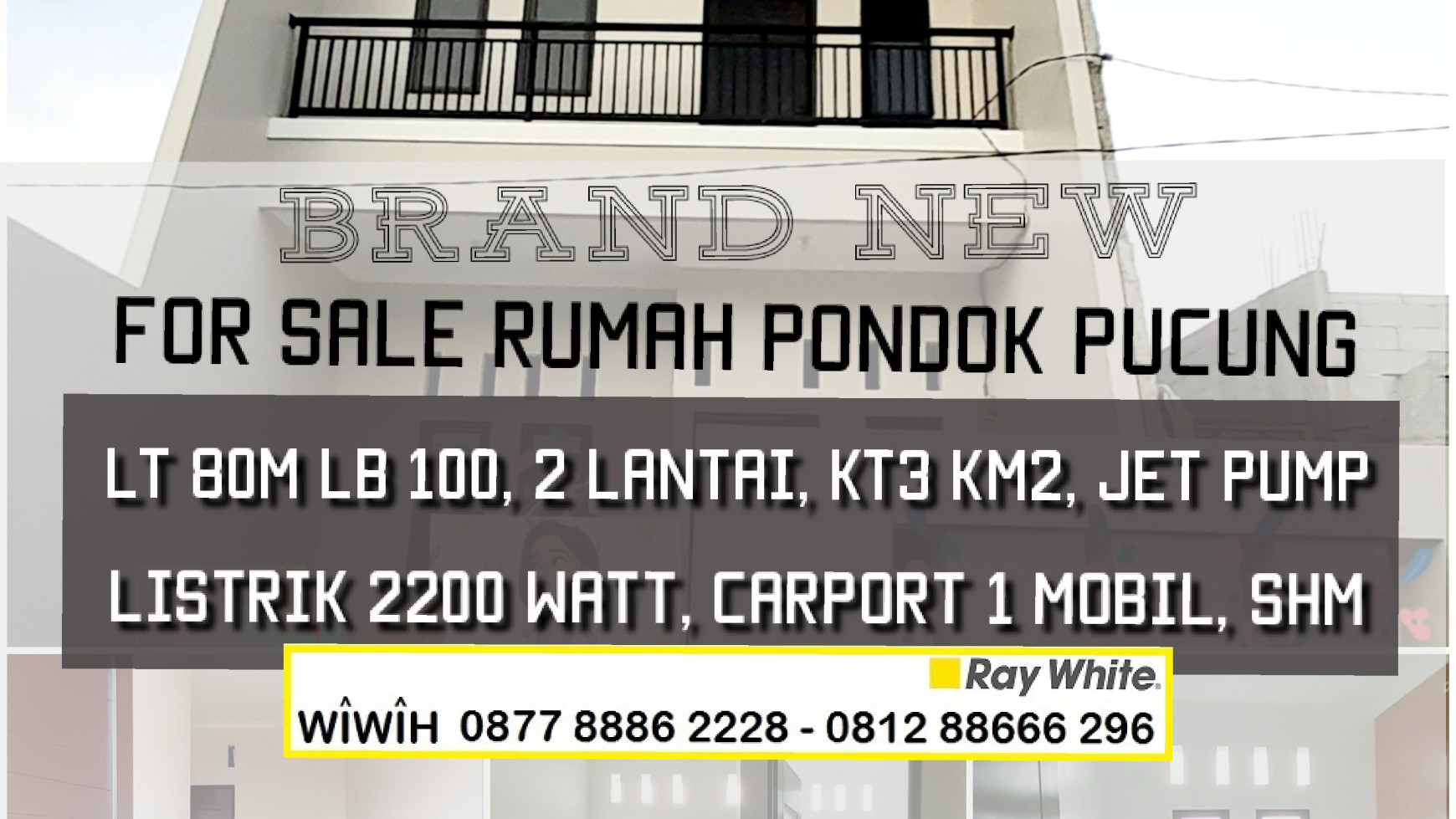 Rumah Brand New 2 Lantai di Bintaro Luas 80m Harga 900 Jt Nego sampai DEAL