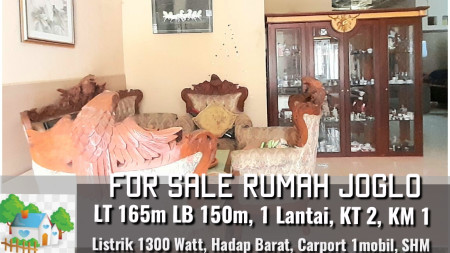 Rumah Lama hitung tanah Lt 165m Harga 1.3M nego sampai DEAL, MURAH!!!