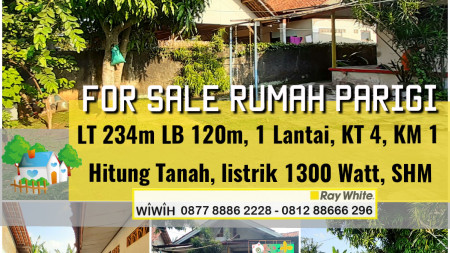 JUAL CEPAT, Rumah Lama Hitung Tanah di Parigi Bintaro, Luas 234m Harga 900 Jt, MURAH!!!