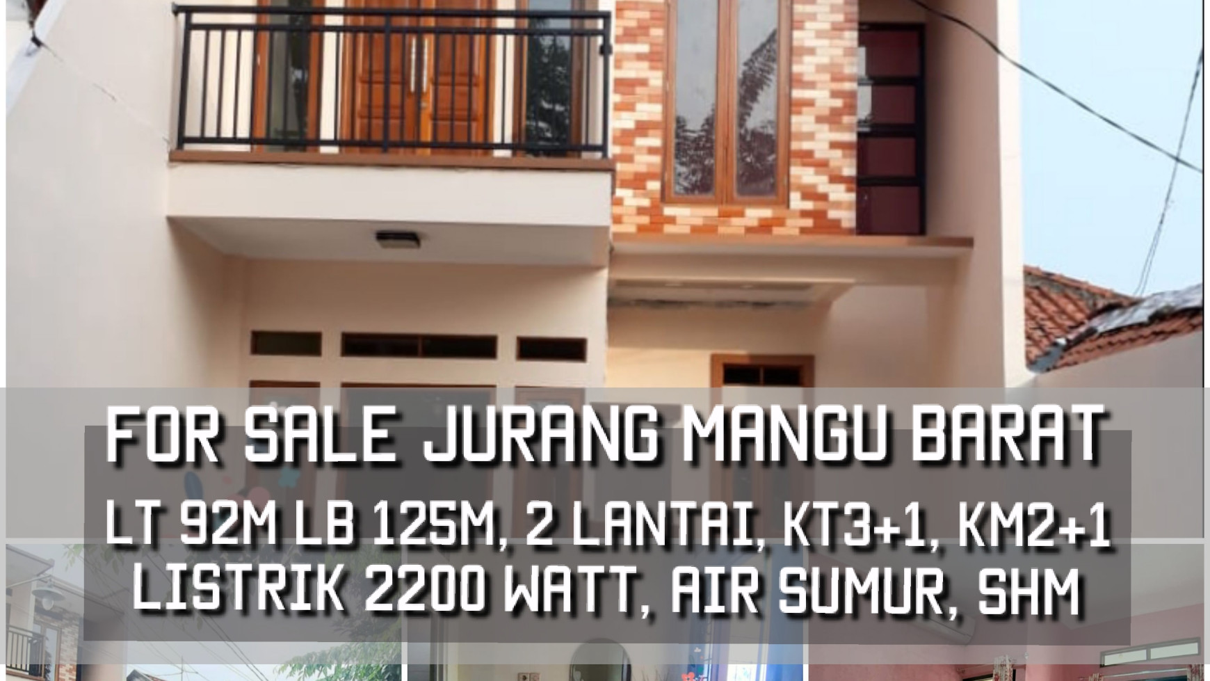 Rumah Minimalis Luas 92m Harga 1,45M Nego di dekat Kawasan Bintaro