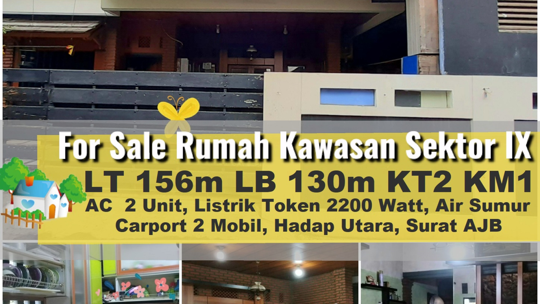 JUAL CEPAT!!! Rumah Hitung Tanah, luas 156m Harga 1,35M, MURAH!!!