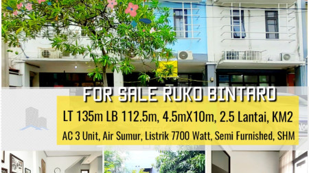 HOT SALE!!! Ruko Area Jakarta Selatan Luas 135m Terjangkau  hanya 2,5M, Jarang Ada