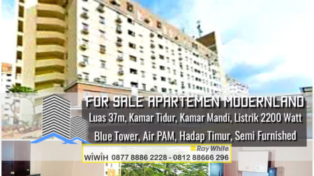 Apartemen Modernland di Cipondoh Tangerang Luas 37m Harga 300Jt, SUPER MURAH!!!