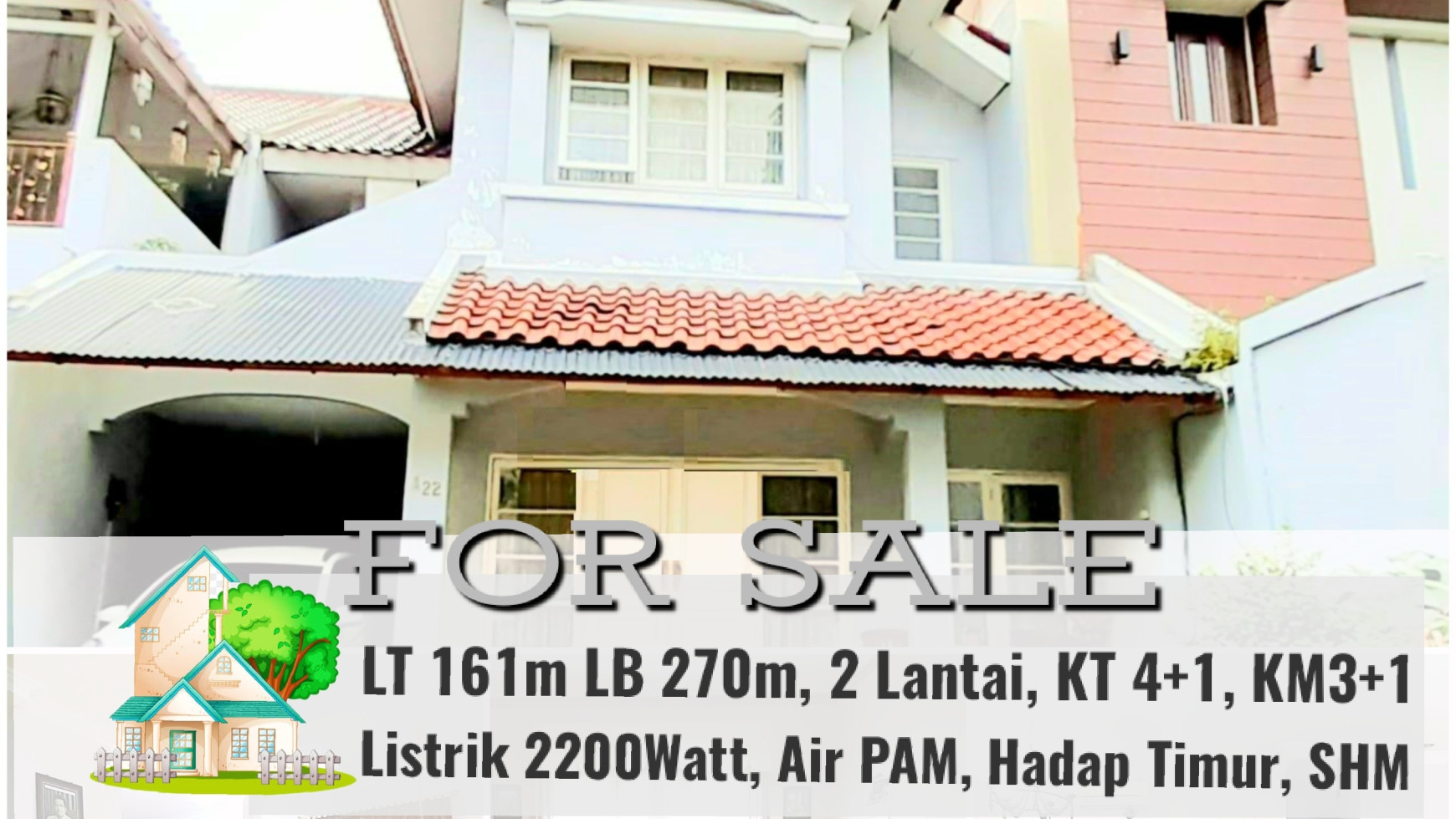 Rumah Murah di Vila Graha Hijau Luas 161m Harga 2M nego