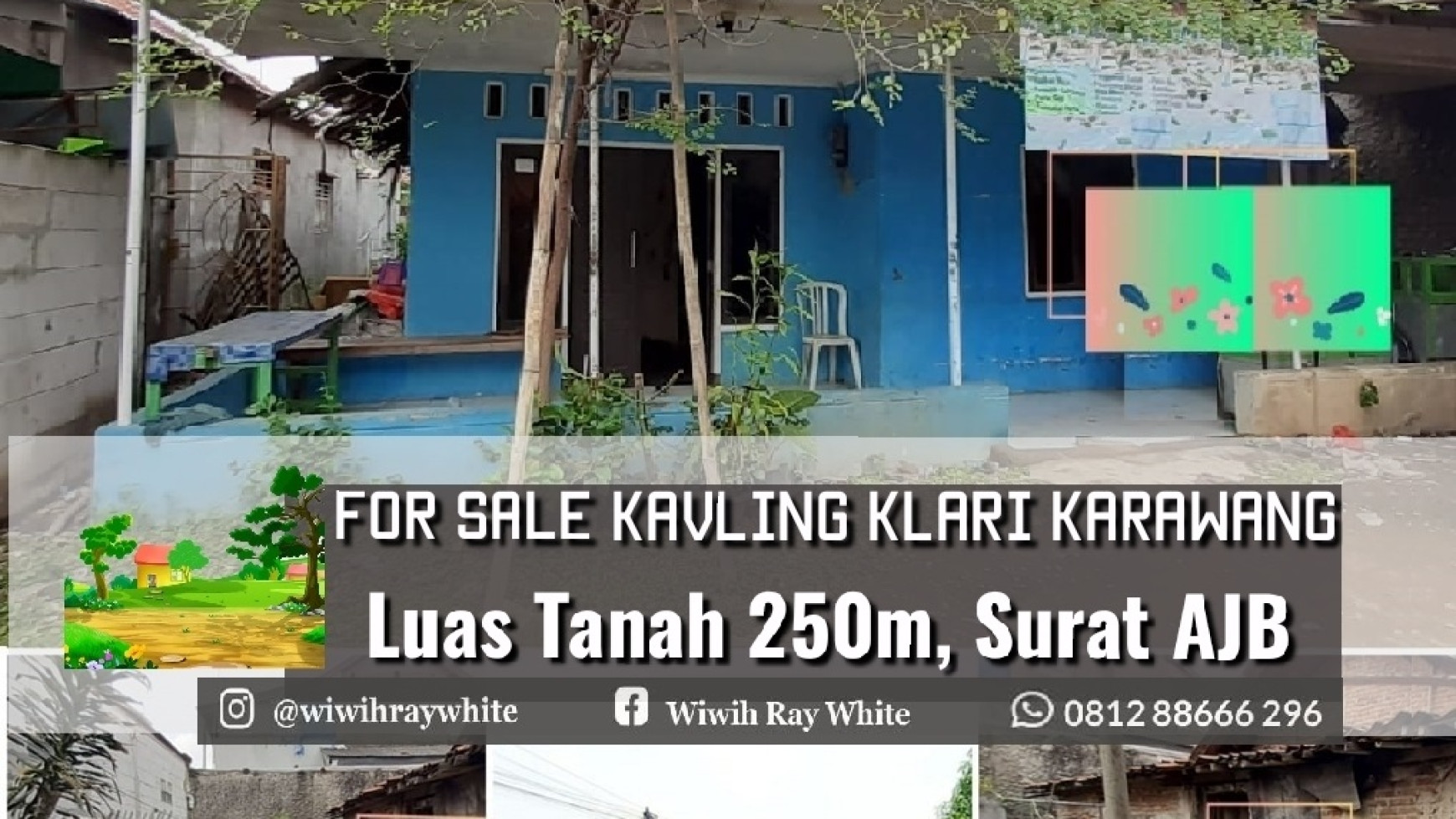 Kavling Pinggir Jalan Raya di Klari Karawang Luas 250m Harga 700 Jt Nego