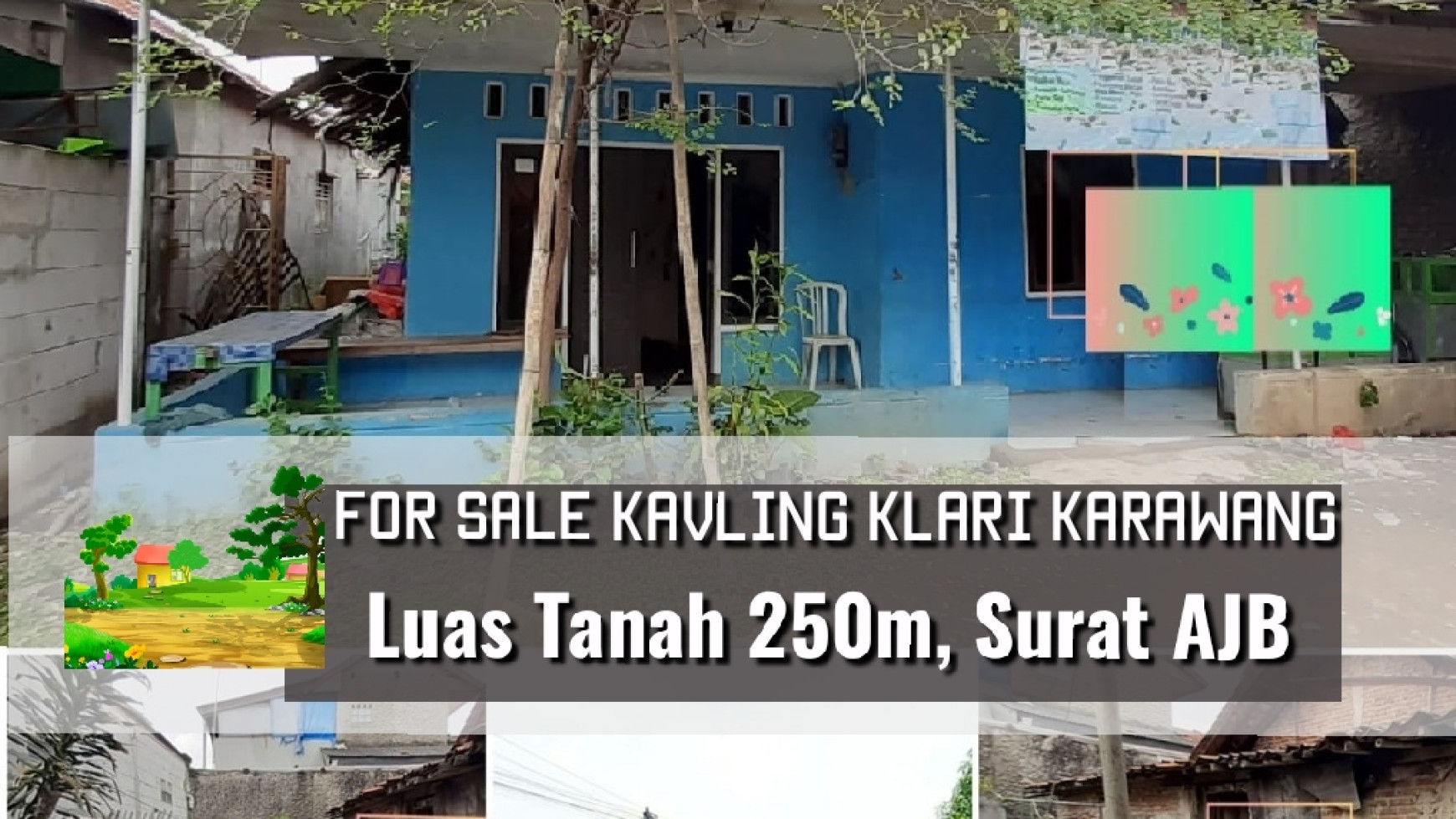 Kavling Pinggir Jalan Raya di Klari Karawang Luas 250m Harga 700 Jt Nego