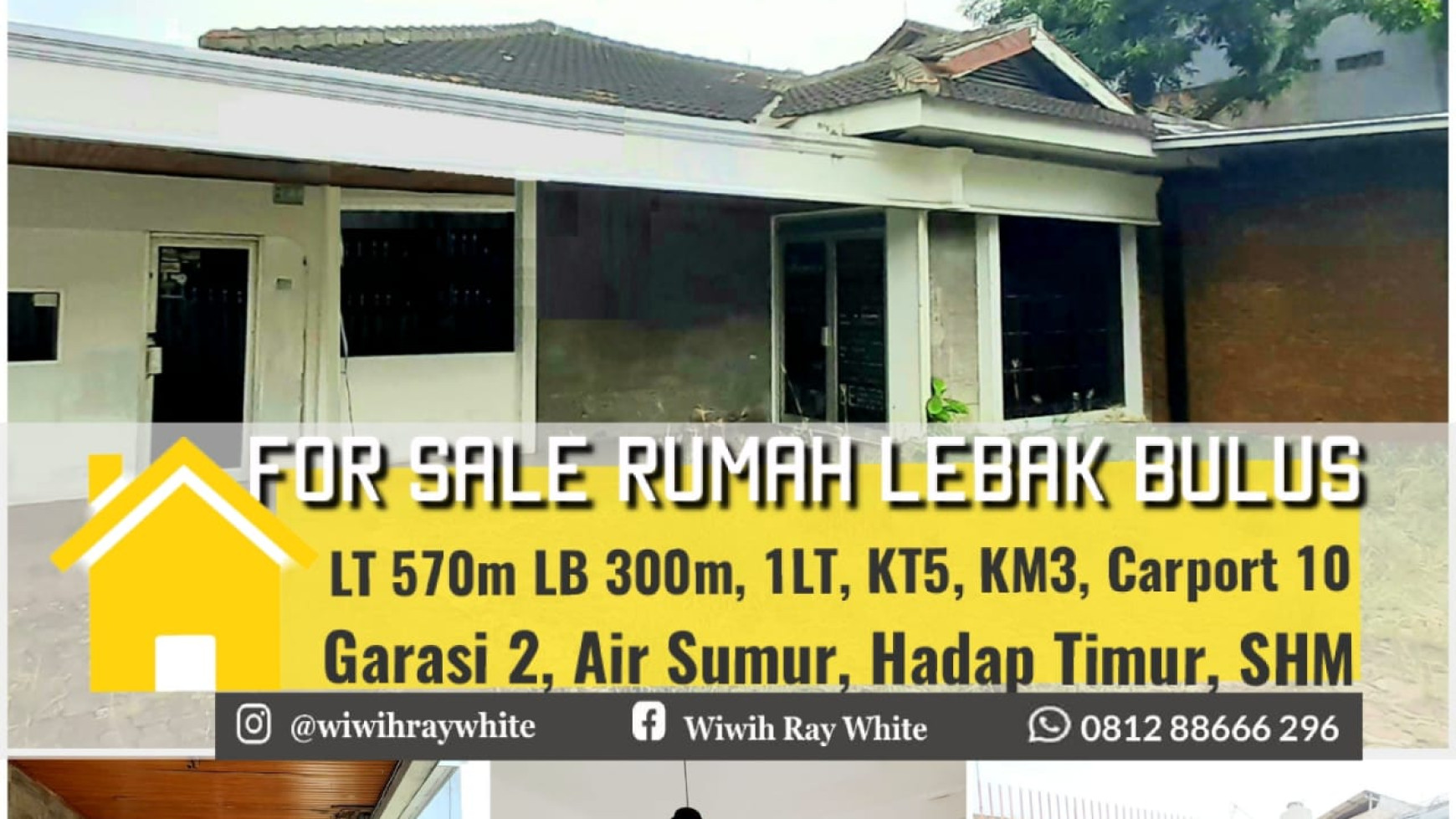 Jual Cepat !!! Rumah Lama Hitung Tanah Luas Tanah 570m di Area Lebak Bulus Jakarta Selatan