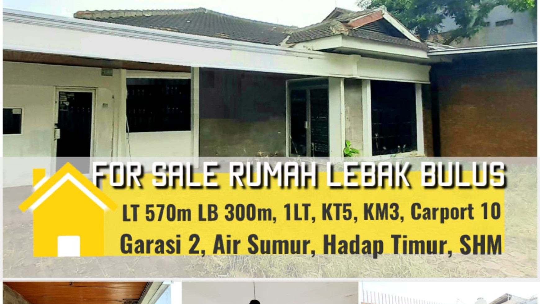 Jual Cepat !!! Rumah Lama Hitung Tanah Luas Tanah 570m di Area Lebak Bulus Jakarta Selatan