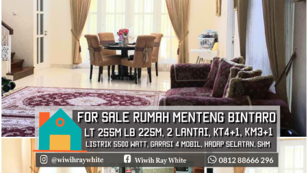 Rumah Cantiq Minimalis Luas 255m Harga 5.9 M Nego di Menteng Bintaro Jaya