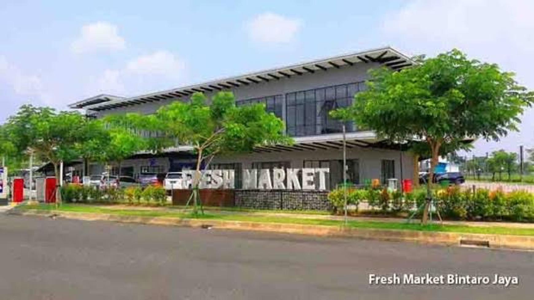 Ruko Hook di Fresh Market Bintaro Jaya, Luas Tanah 50 m, 2 Lantai Harga 155 Juta/Tahun Nego