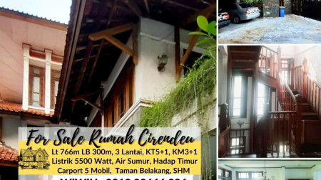 Rumah Tropis Modern di Cirendeu Luas 766m Harga 4M, MURAH!!!