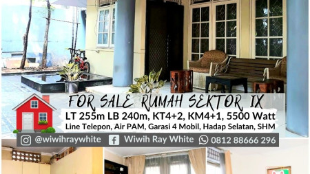 Rumah Klasik di Sektor IX Bintaro Jaya, Luas 255m Harga 3,6M Nego sampai DEAL