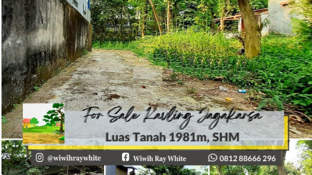 Kavling Murah di Jagakarsa, Jakarta Selatan, Luas 1981m  Harga 6,7Jt/m Nego