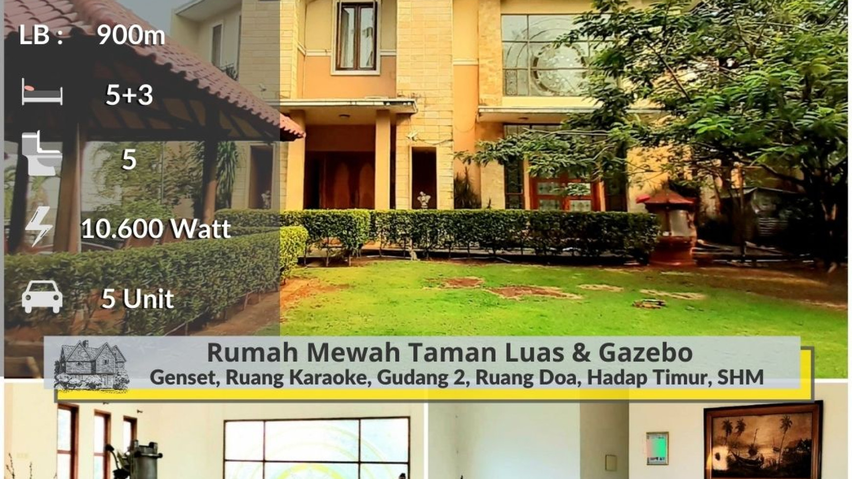 Rumah Mewah Luas 1597m  di  Bintaro Jaya Harga 15 M Nego sampai DEAL