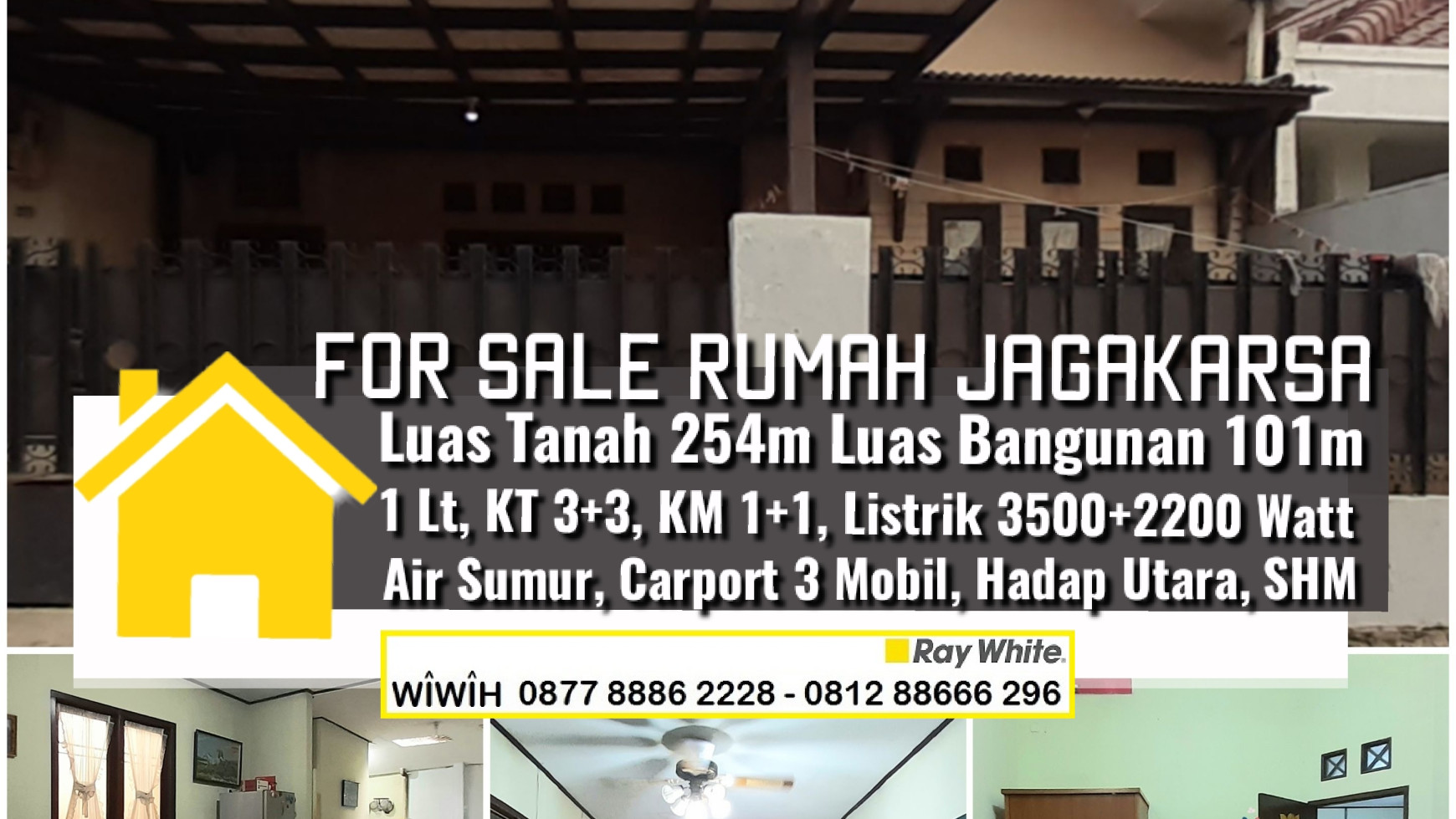 Rumah komersial  Luas 254m Harga 2.6M Nego di Jagakarsa, Jakarta Selatan