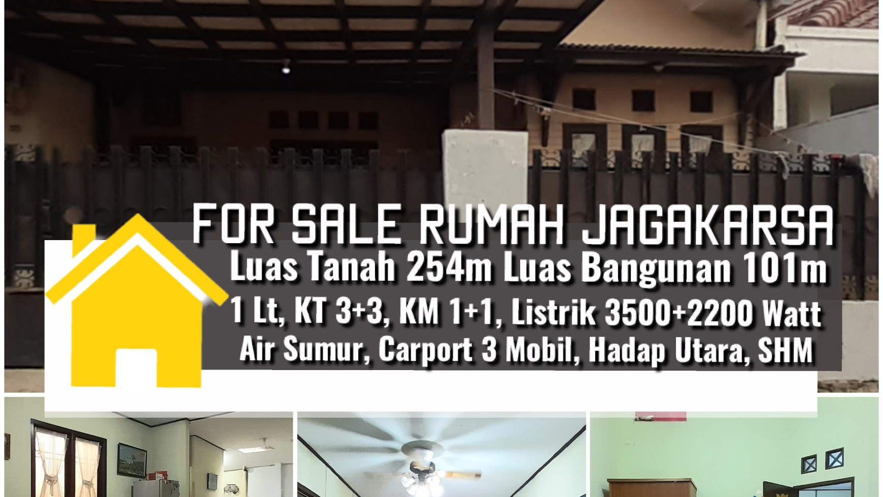 Rumah komersial  Luas 254m Harga 2.6M Nego di Jagakarsa, Jakarta Selatan