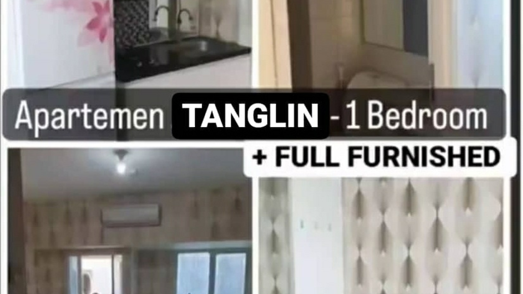 Dijual Apartemen Tanglin Full FURNISHED 1 Bedroom- Akses Supermall, PTC , Pakuwon Mall