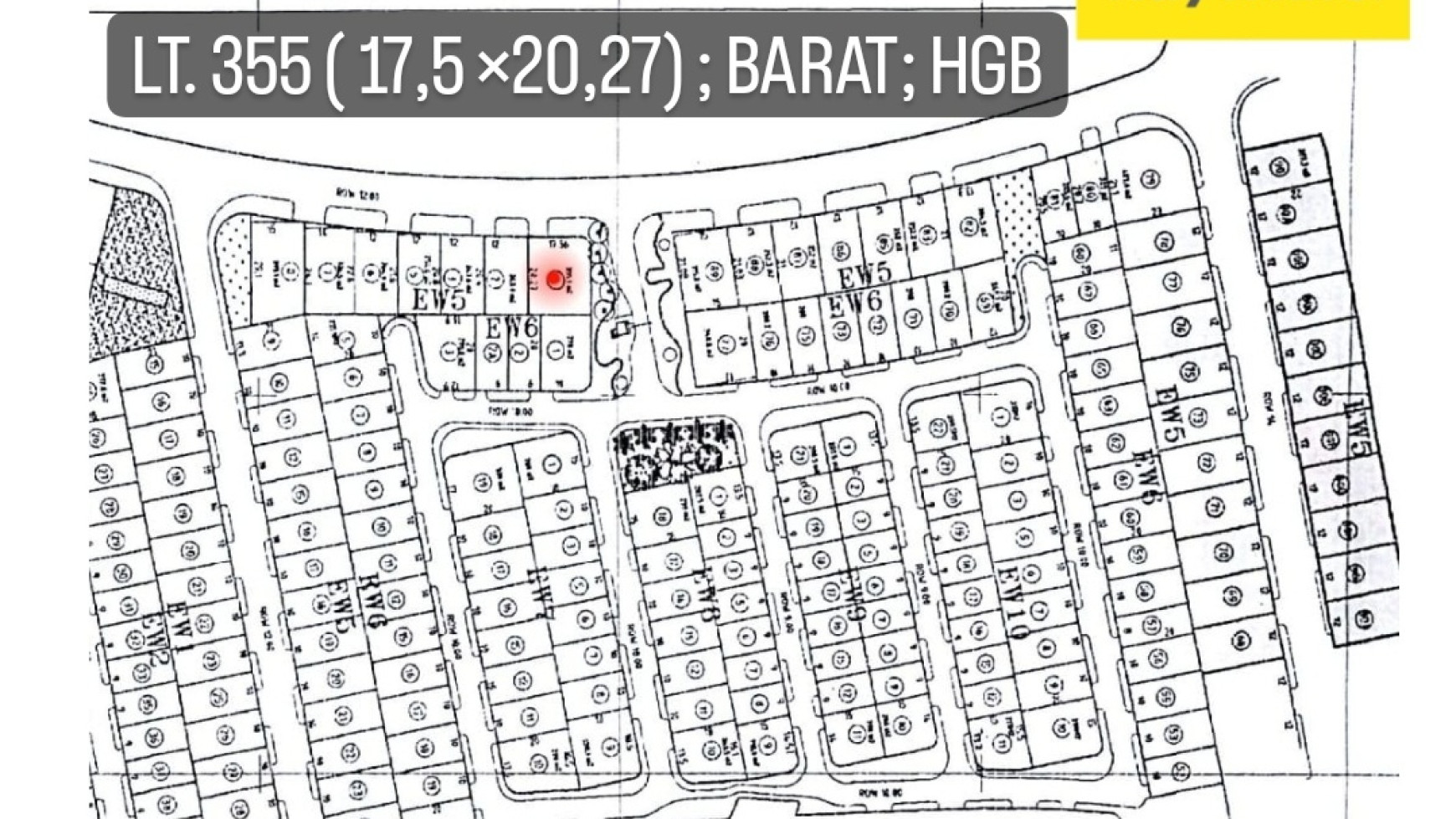 Dijual Tanah Kavling Eastwood Citraland- RAYA Luar Cluster - Surabaya- Bisa KPT bank