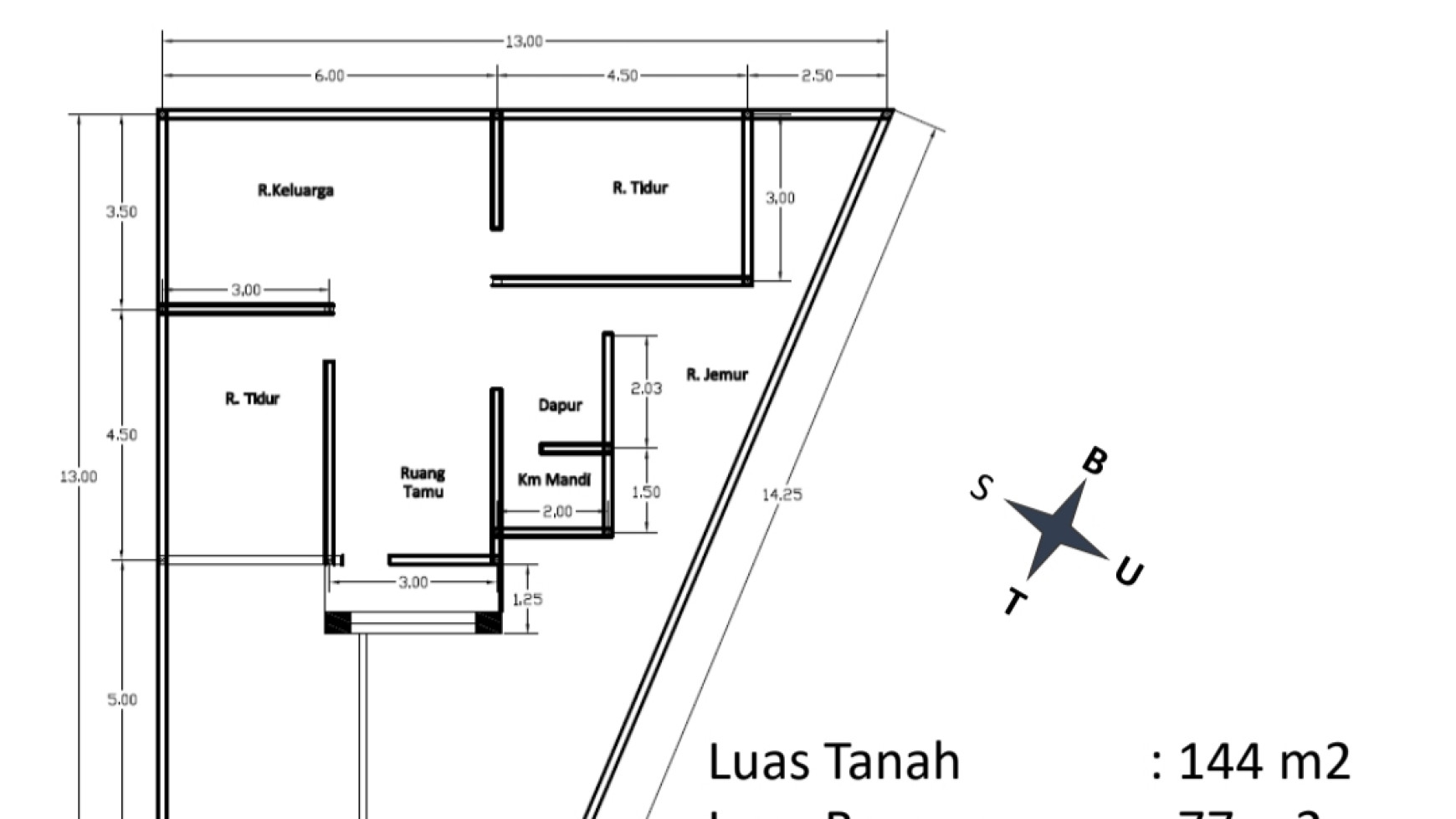 Rumah Cantik Minimalis di Cirebon Luas 144m Harga 725 Jt Nego, MURAH !!!