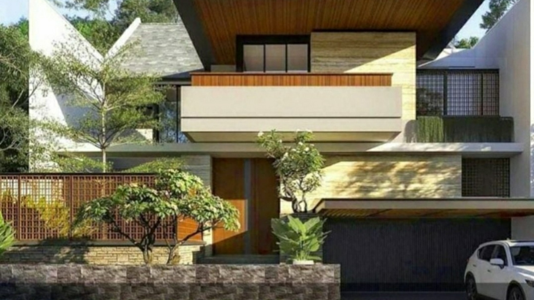 Dijual Rumah Baru Gress Pakuwon Indah Surabaya New Modern Split Level Design 2,5 Lantai - SPESIAL Lokasi Jalan Raya KEMBAR