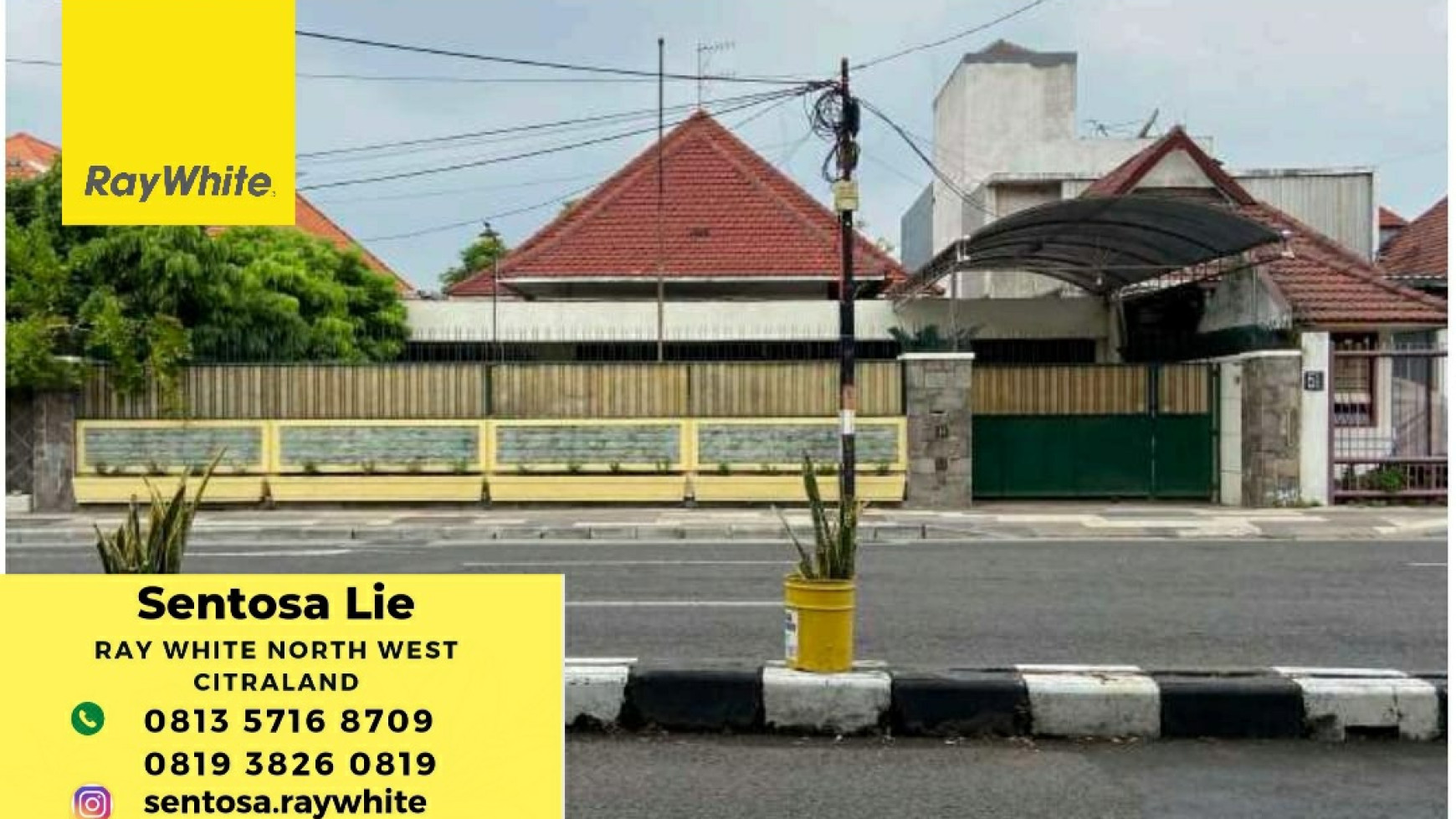 Dijual Rumah Jalan Bengawan - Surabaya Pusat Kota - Nol Jalan Cocok Buat Segala Usaha