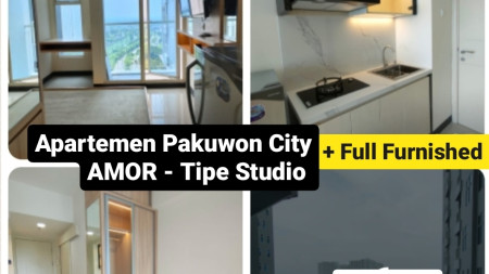 Dijual/ Disewakan Apartemen East Coast Amor  Tipe Studio Full Furnished Modern - View Pool - Selangkah Conect ke East Coast Mall Surabaya Timur 