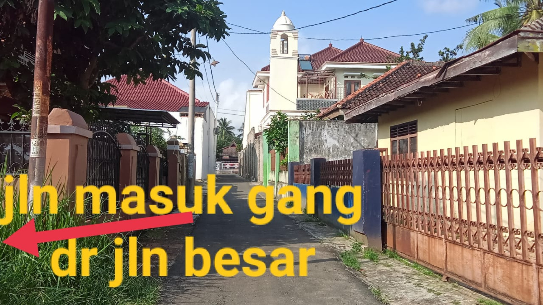 Tanah murah di Jln. Pagar Alam GG. PU