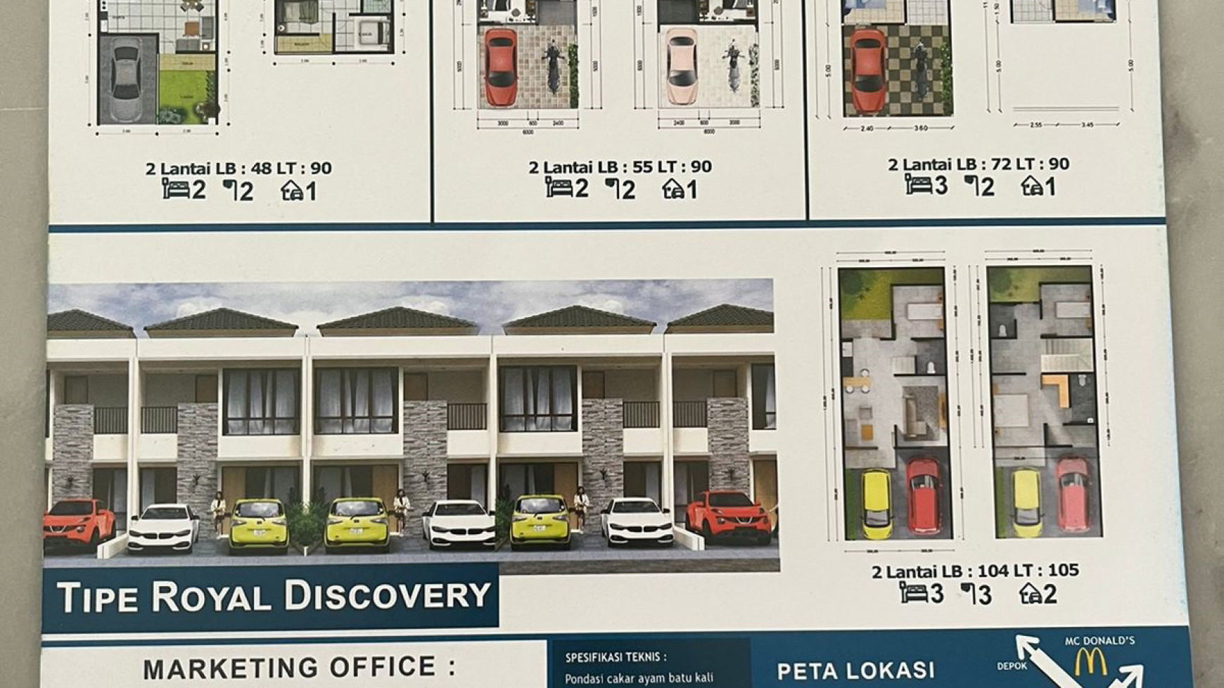 Rumah Primary dengan Konsep Baru dan Kawasan Sangat Strategis @New Royal Residence, Cinangka, Depok