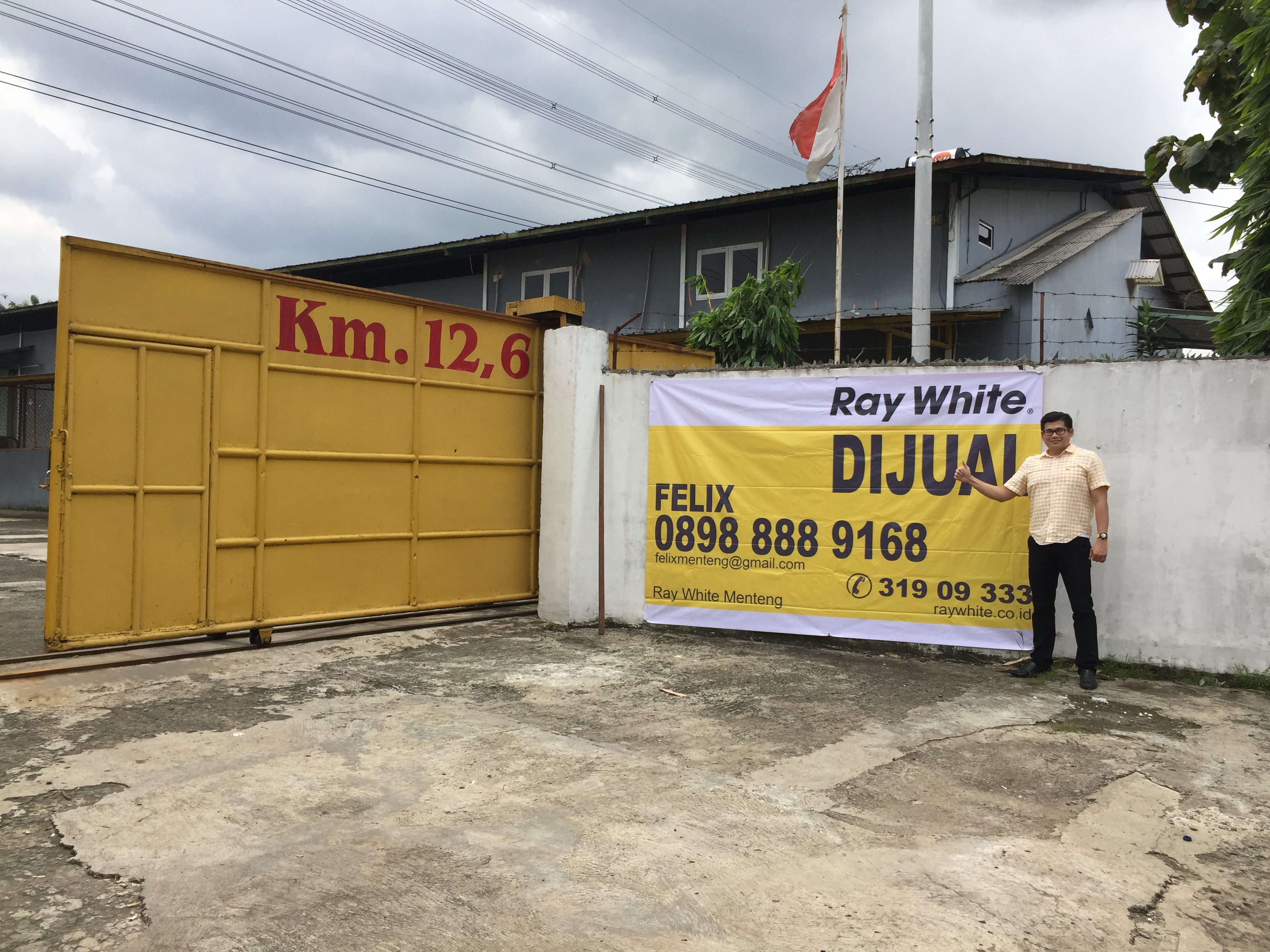 Dijual Gudang / Pabrik Cikupa Jalan Raya Otonom 200 meter Gerbang Tol Cikupa