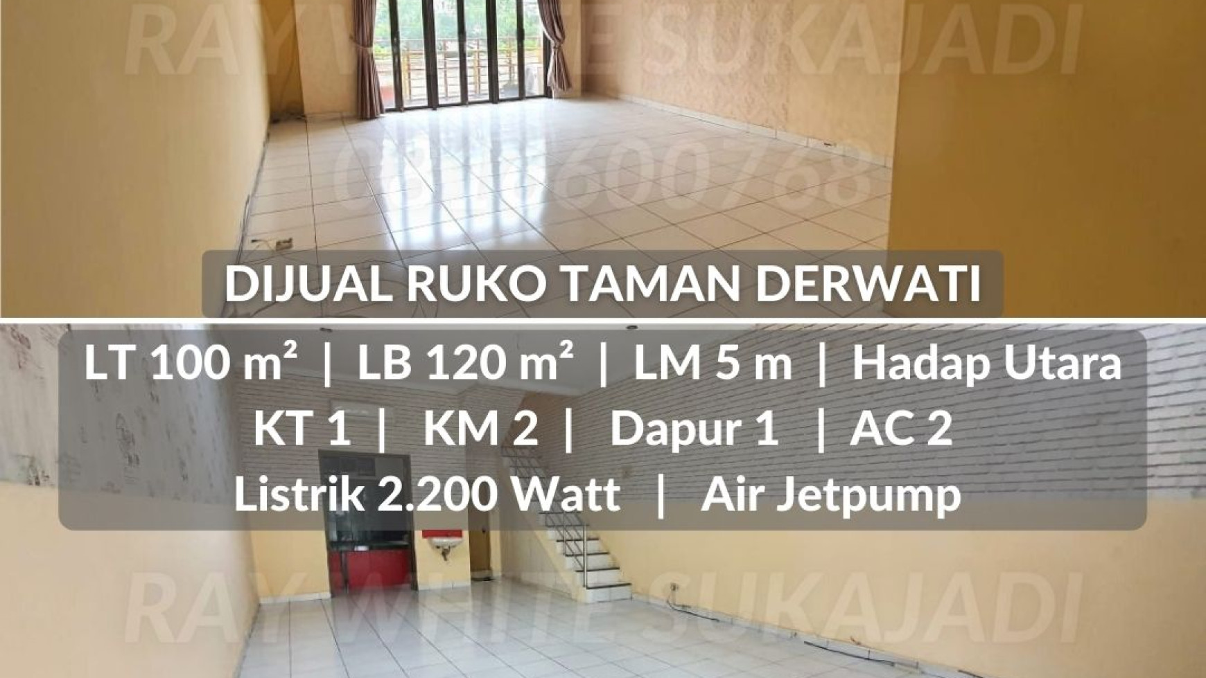 Dijual Ruko Taman Derwati