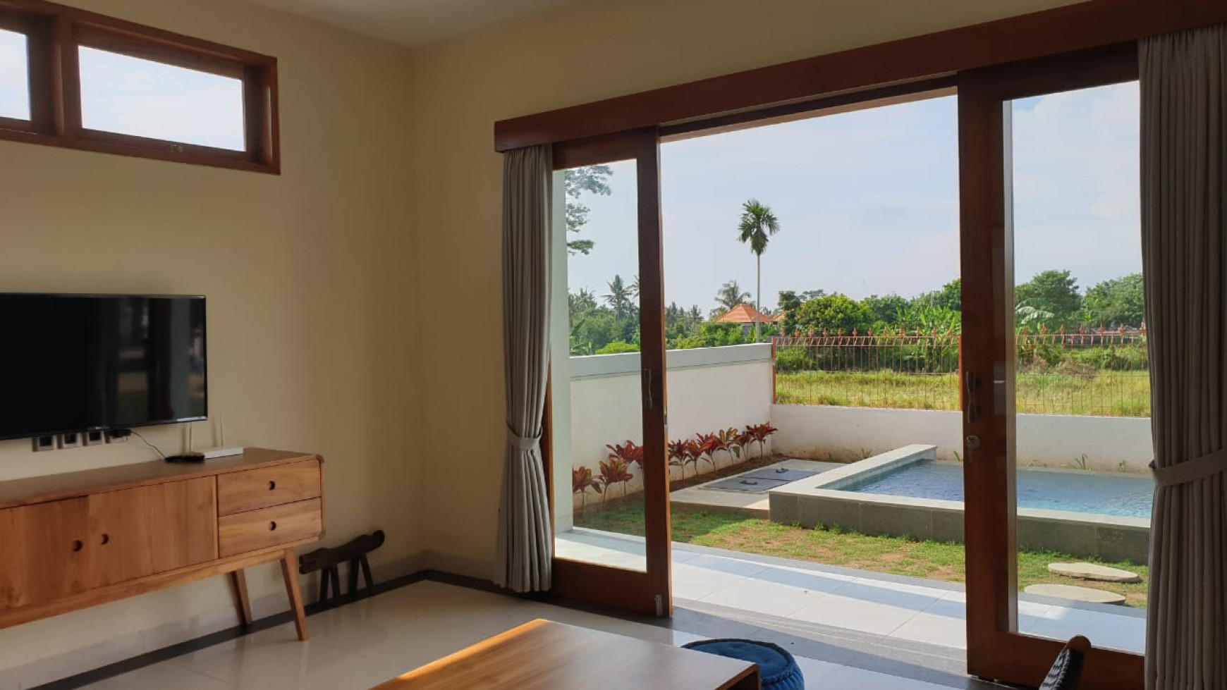 2 Bedroom Leasehold Villa with Amazing Rice Field View for Sale 15 Minutes from Ubud Center