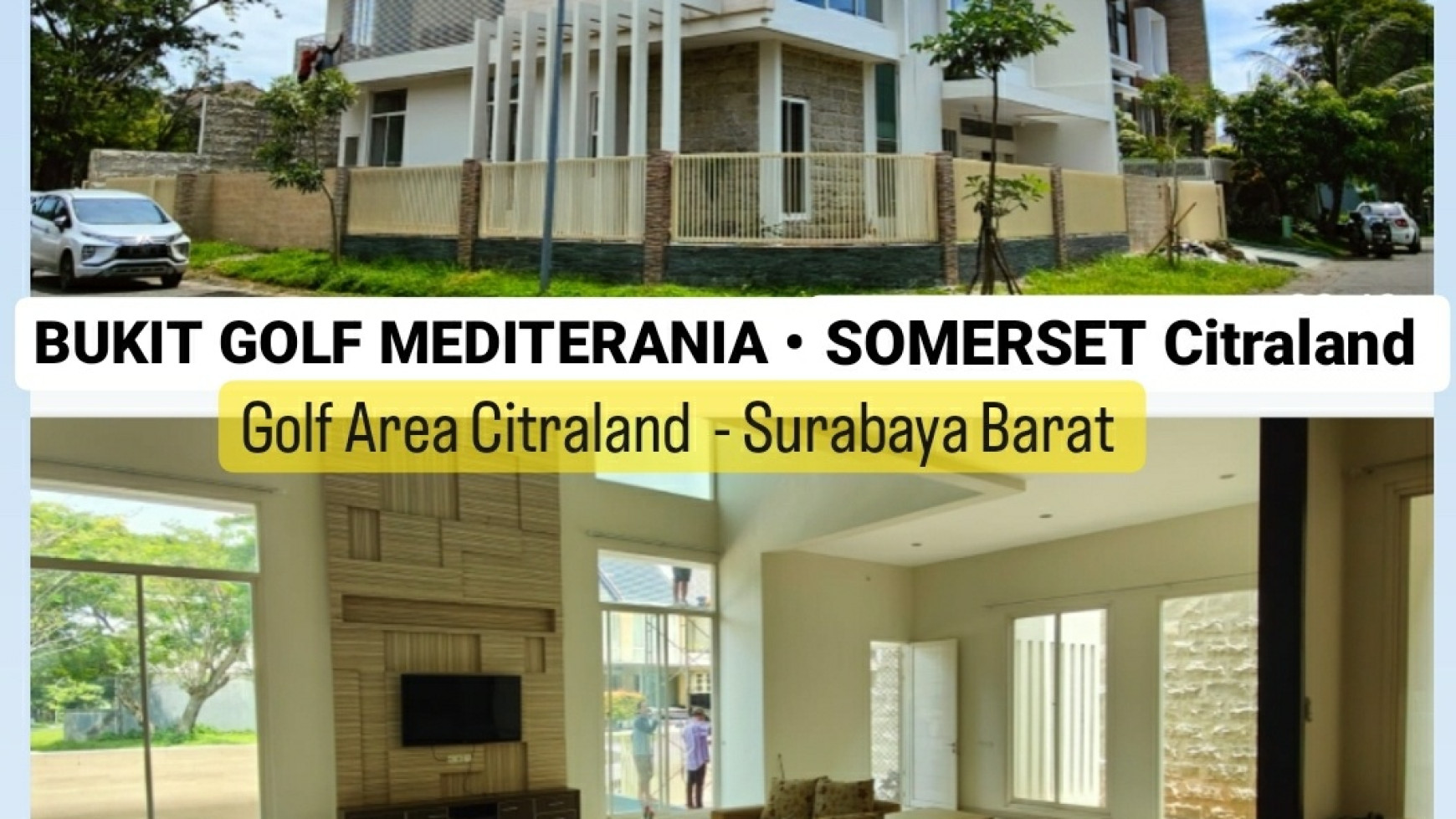 Dijual Rumah Somerset Citraland Surabaya Full Furnished Modern- TerLUAS 525 m2 + Garasi Carport masuk 6 Mobil