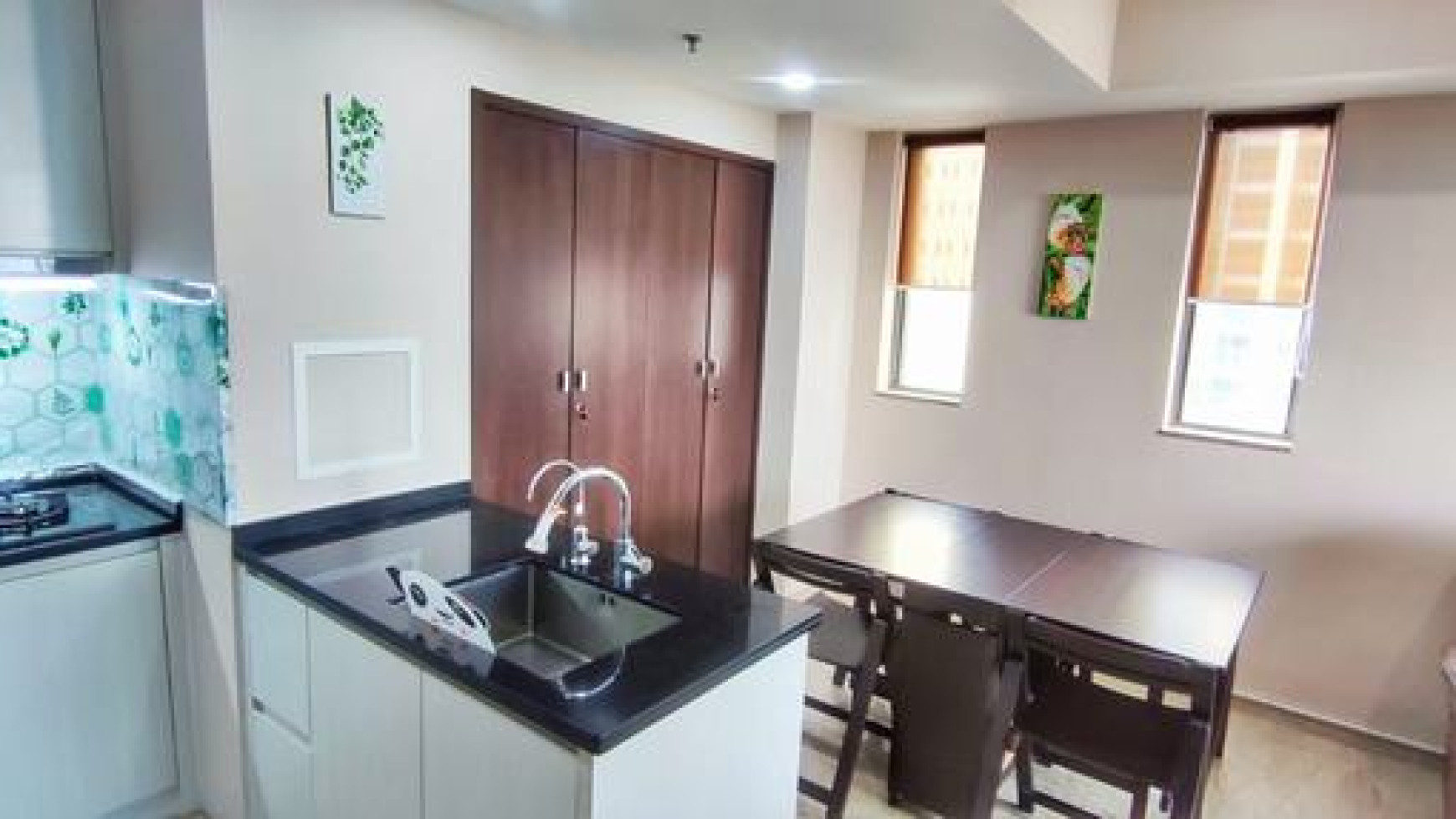 dijual apartemen the branz bsd city type 2 BR, siap huni, lokasi tengah kota, akses mudah, furnish, tinggal bawa koper