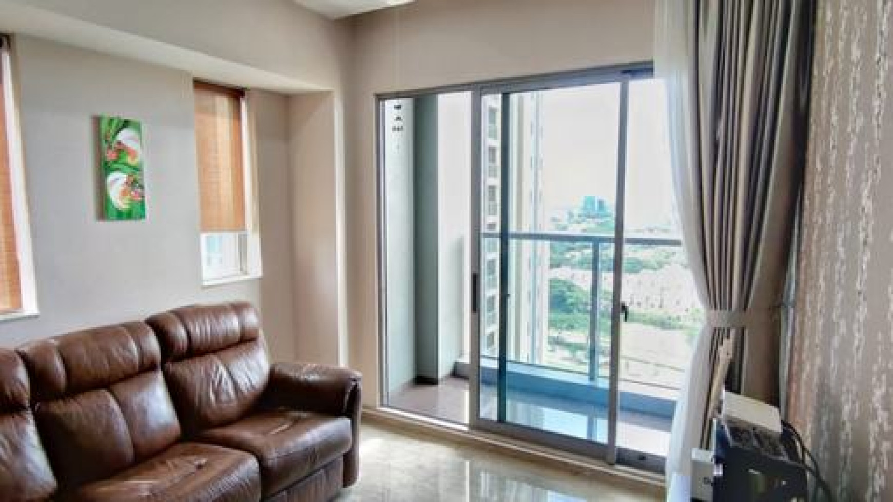 dijual apartemen the branz bsd city type 2 BR, siap huni, lokasi tengah kota, akses mudah, furnish, tinggal bawa koper