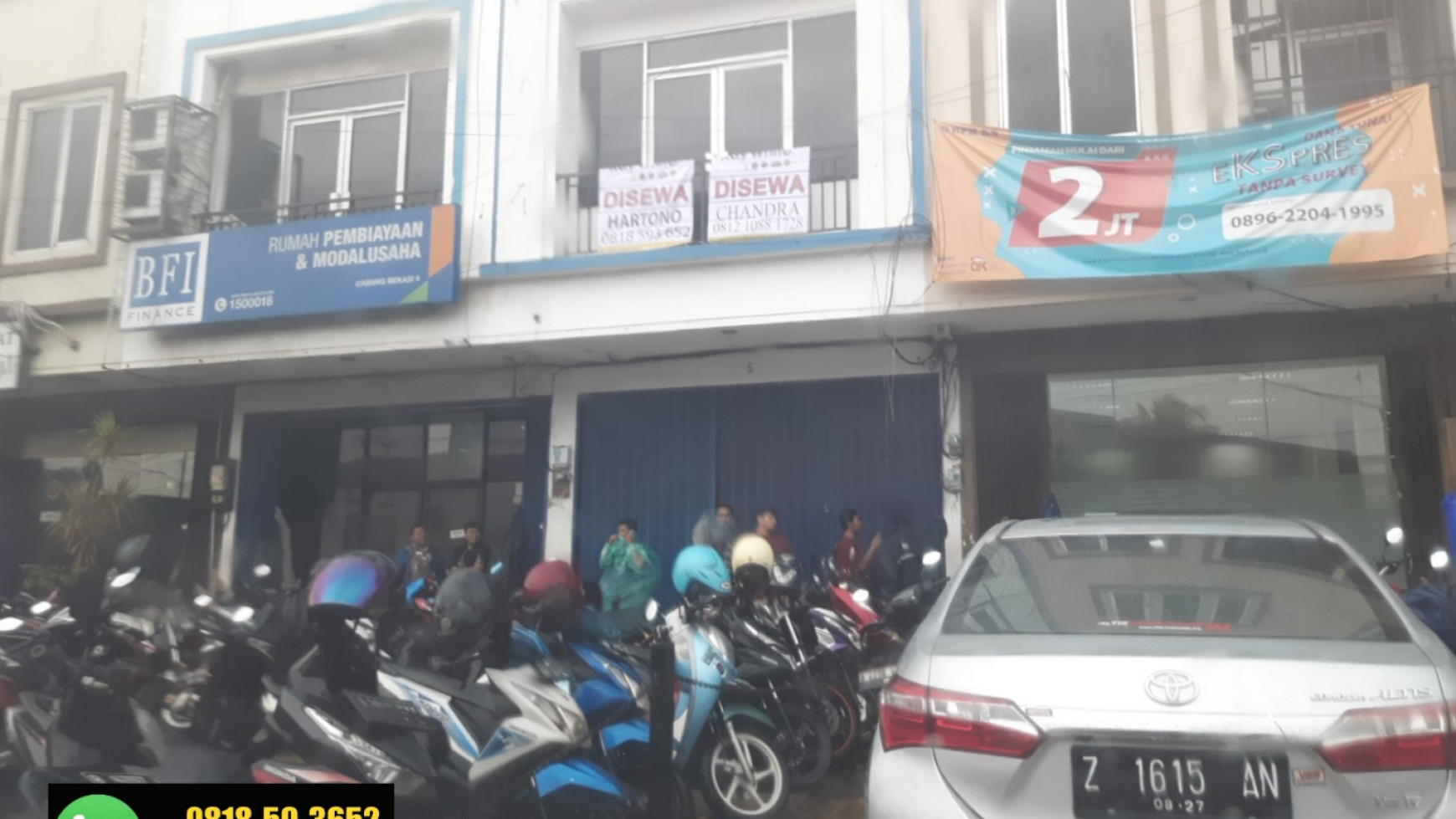 Ruko Jalan Sultan Hasanudin Tambun Selatan Bekasi strategis 3 lantai.