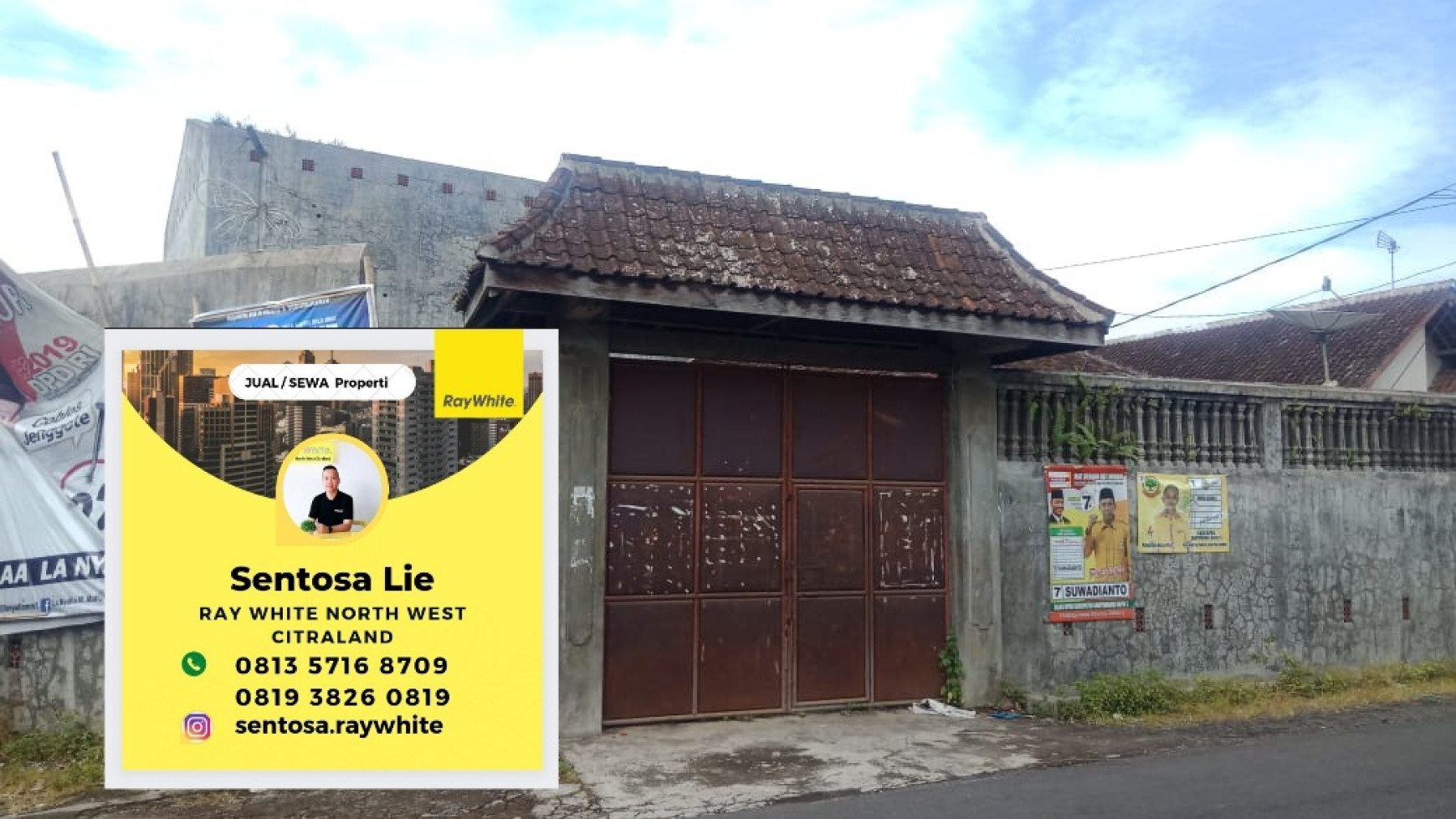 Dijual Rumah Seriti /Wallet Joyo Sukarto - Banyuwangi- Jatim - 500 Sarang Burung - Row Jalan Raya 