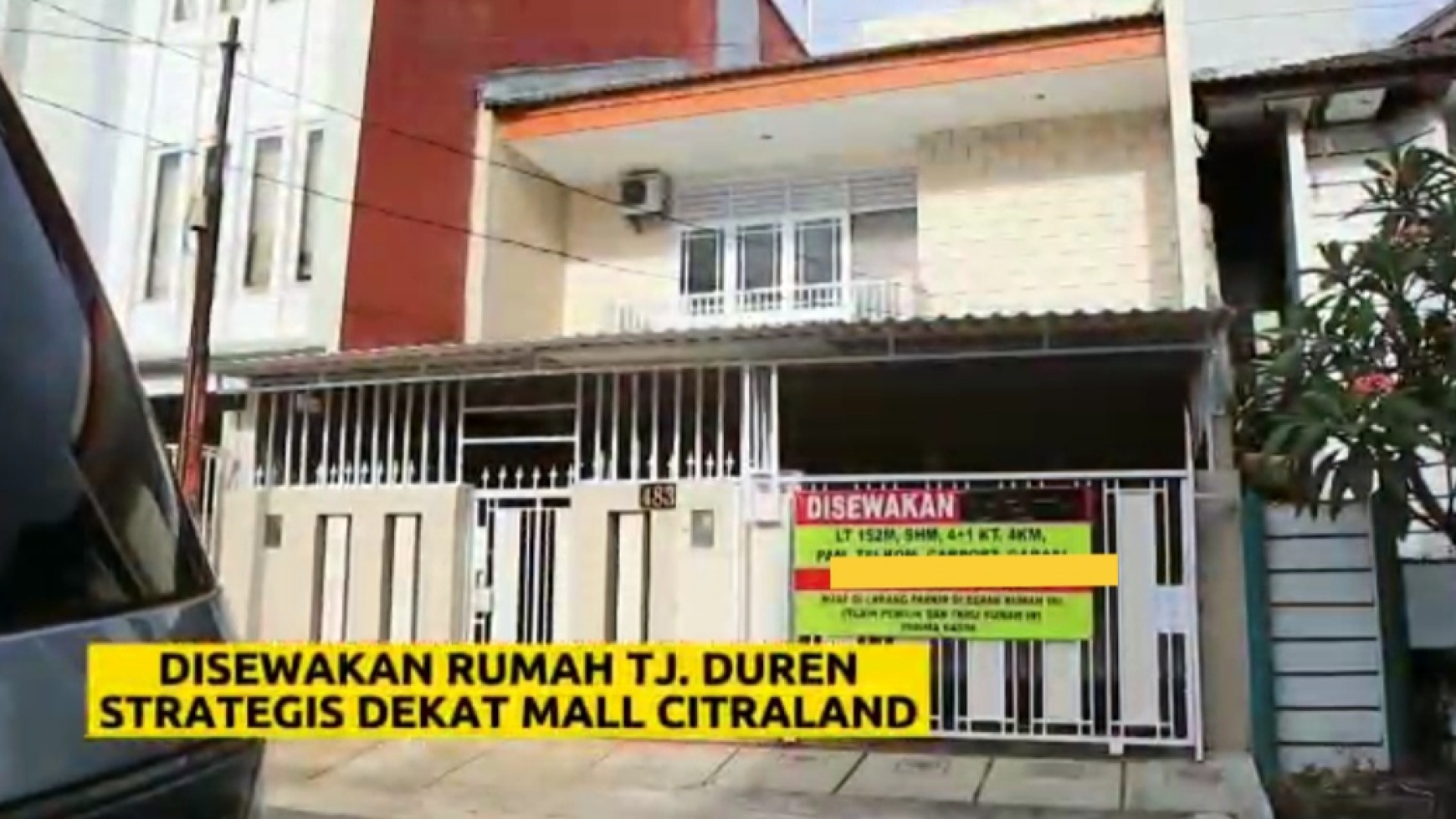 Disewa rumah tanjung duren utara