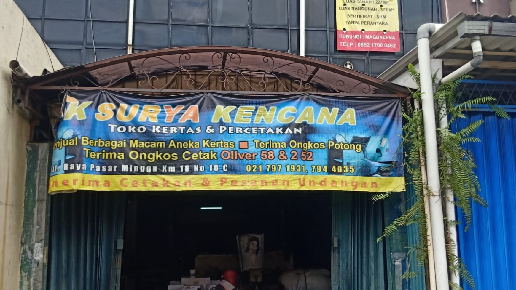 Dijual Ruko Di Jalan Raya Pasar Minggu, Pejaten