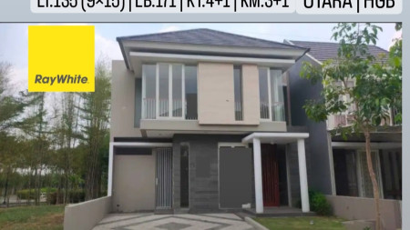 Dijual Rumah The Greenlake Citraland Surabaya- TerLUAS 9'15 - K.Tidur 4+1 - Best Price