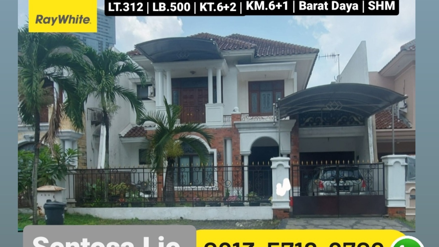 Dijual Rumah Villa Bukit Mas Monaco - TerLUAS plus 6 K.Tidur - Dekat Akses Tol Satelit