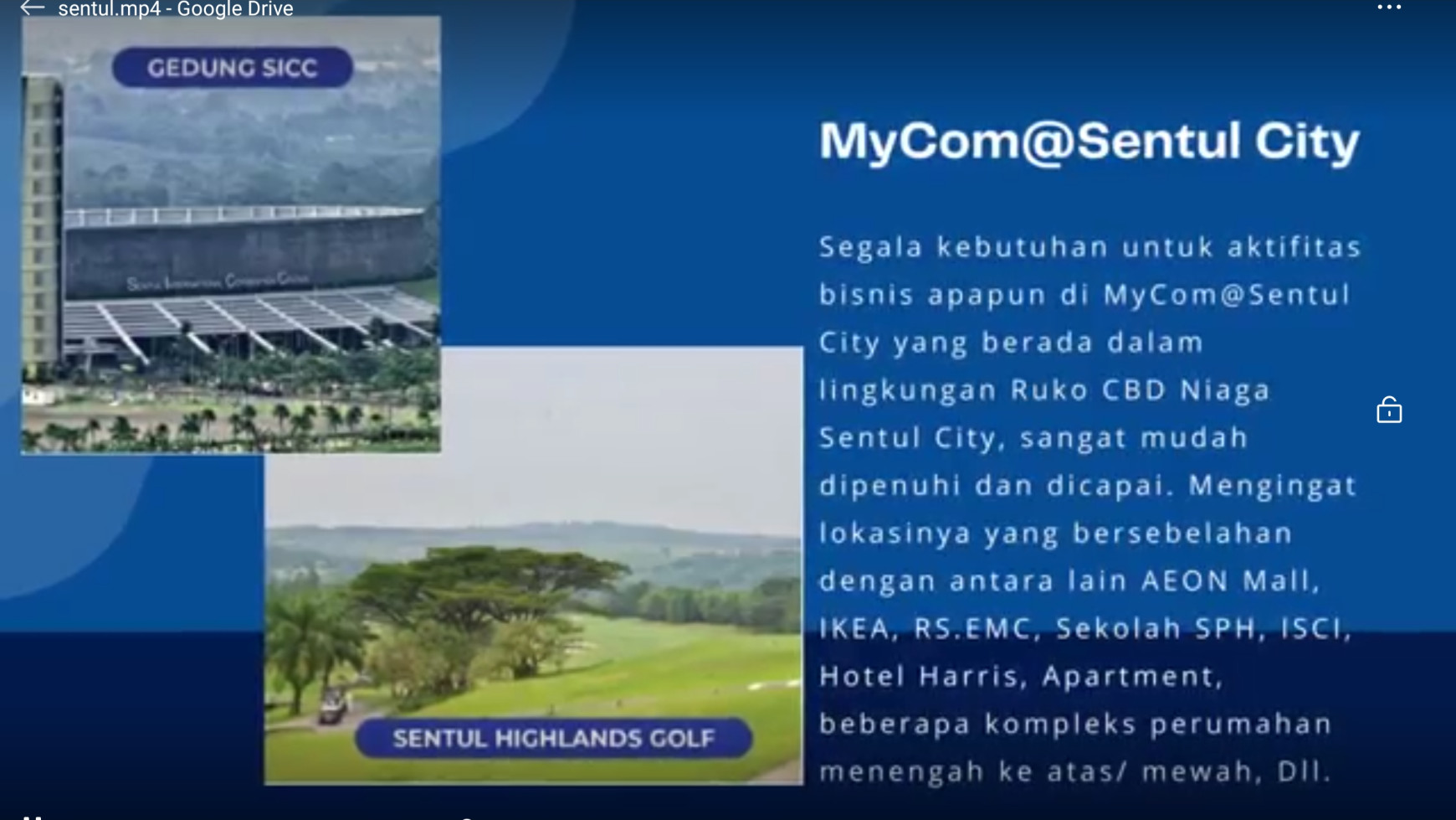 RUKO CBD NIAGA 2 MYCOM SENTUL CITY